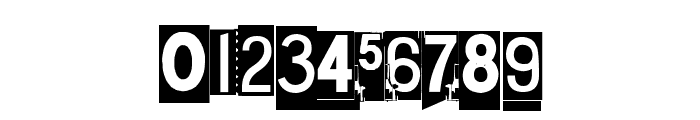 One two thirty-four Font OTHER CHARS