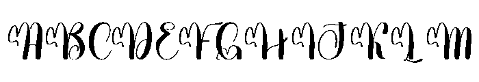 Oneday1 Font UPPERCASE