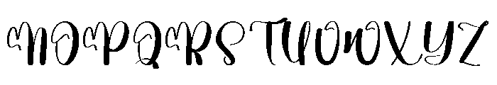 Oneday1 Font UPPERCASE