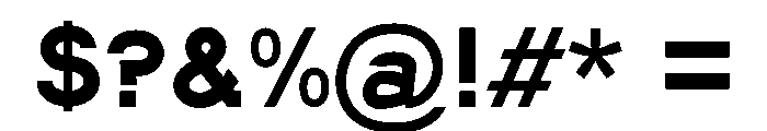 Onefifth Black Font OTHER CHARS