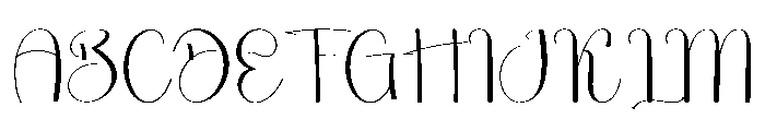 Onemore Font UPPERCASE