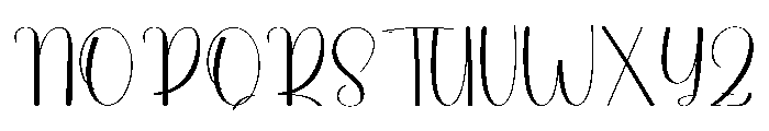 Onemore Font UPPERCASE