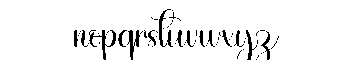 Onemore Font LOWERCASE