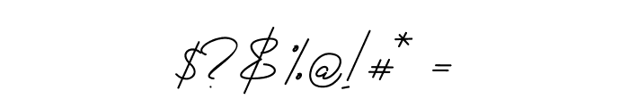OnesilverSignature Font OTHER CHARS