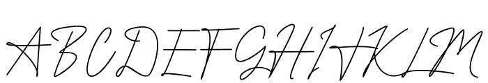 OnesilverSignature Font UPPERCASE