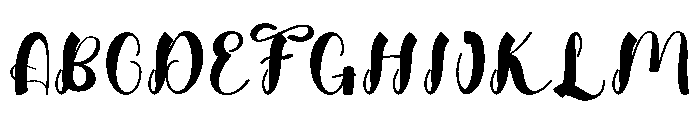 Online School Font UPPERCASE