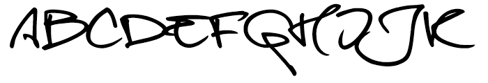 Onetrick Tony Regular Font UPPERCASE