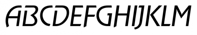 OnStage Serial Light Italic Font UPPERCASE