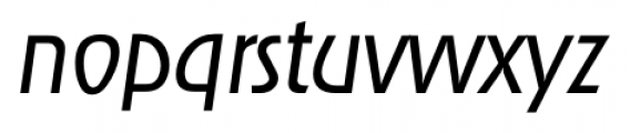 OnStage Serial Light Italic Font LOWERCASE
