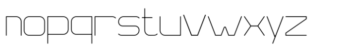 On Grid Thin Font LOWERCASE