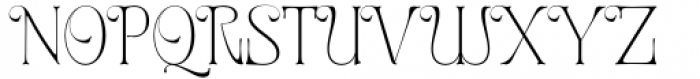 Onamura Thin Font UPPERCASE
