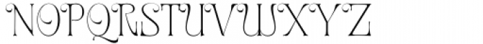 Onamura Thin Font LOWERCASE