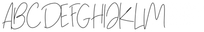 One Mith Signature Script Font UPPERCASE