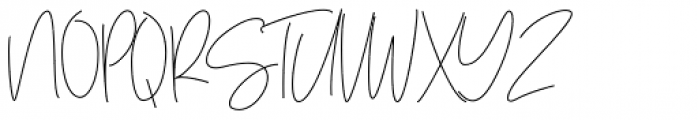 One Mith Signature Script Font UPPERCASE