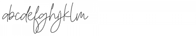 One Mith Signature Script Font LOWERCASE