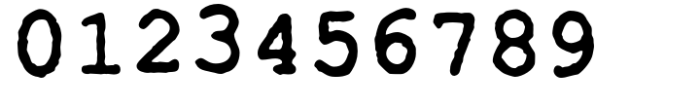 One More Typewriter Bold Font OTHER CHARS