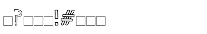 One United Font Outline DEMO Font OTHER CHARS