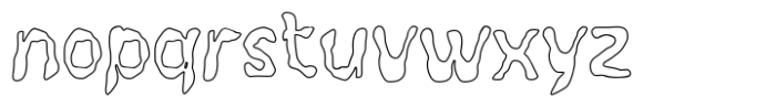 Oneinky Outline Font LOWERCASE