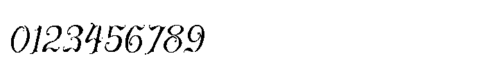 Onelsymus Italic Font OTHER CHARS