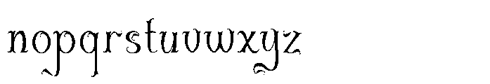 Onelsymus Regular Font LOWERCASE