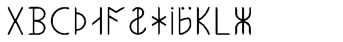 Ongunkan American Runics Ongunkan Ihre-Götlin Runic Scri Regular FONT