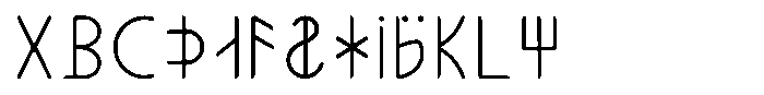 Ongunkan American Runics Ongunkan Liljegren Runic Script Regular Font UPPERCASE