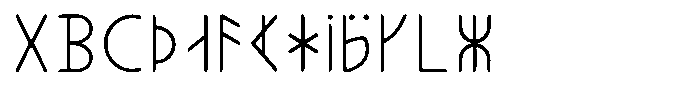 Ongunkan American Runics Ongunkan Liljegren Runic Script Regular FONT