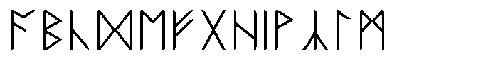 Ongunkan Anglo Saxon Runic Font UPPERCASE