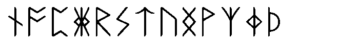 Ongunkan Anglo Saxon Runic Font UPPERCASE