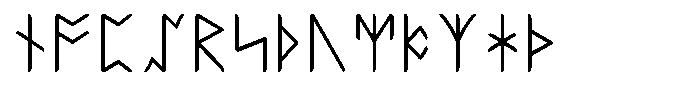 Ongunkan Anglo Saxon Runic Font LOWERCASE
