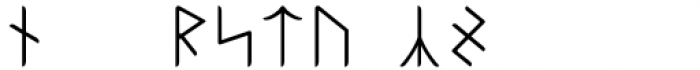 Ongunkan Armanen Runes Regular Font LOWERCASE