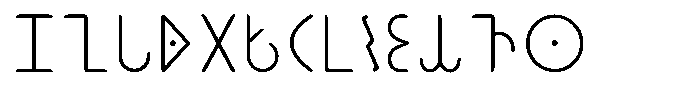 Ongunkan Brahmi Script Font UPPERCASE