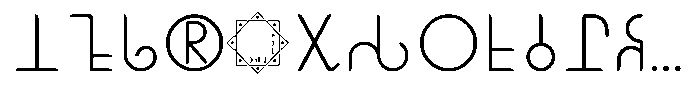 Ongunkan Brahmi Script Font LOWERCASE