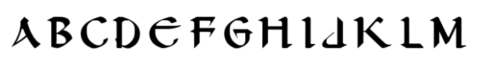 Ongunkan Byzantine Latin Regular Font UPPERCASE