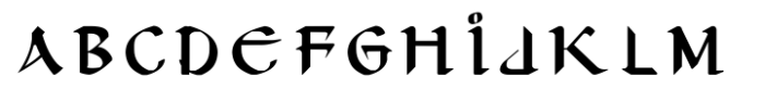 Ongunkan Byzantine Latin Regular Font LOWERCASE