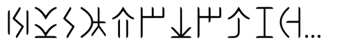 Ongunkan Cypriot Linear C Sylla Regular Font LOWERCASE