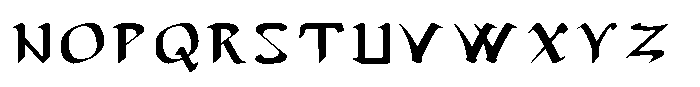 Ongunkan Eastern Roman Empire Ongunkan Eastern Roman Latin Regular Font UPPERCASE
