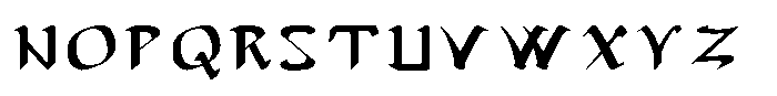 Ongunkan Eastern Roman Empire Ongunkan Eastern Roman Latin Regular Font LOWERCASE