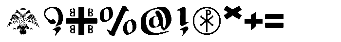 Ongunkan Eastern Roman Empire Regular Font OTHER CHARS