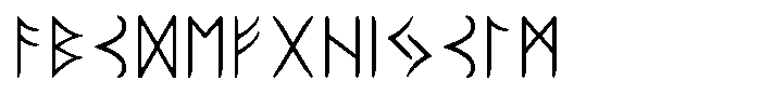 Ongunkan Elder Futhark Karablgs Font UPPERCASE
