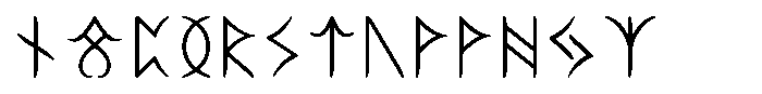 Ongunkan Elder Futhark Karablgs Font UPPERCASE