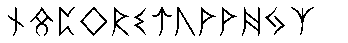 Ongunkan Elder Futhark Karablgs Font LOWERCASE