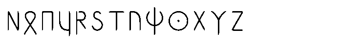 Ongunkan Gothic Family Ongunkan Gothic Thin Modern Regular Font UPPERCASE