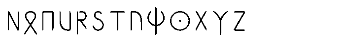 Ongunkan Gothic Family Ongunkan Gothic Thin Modern Regular Font LOWERCASE