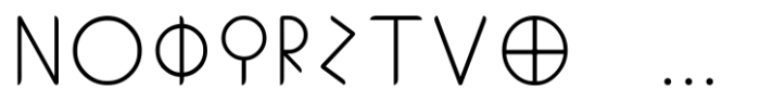 Ongunkan Greek Athen Font LOWERCASE