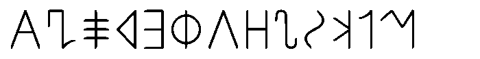 Ongunkan Greek Ionien Ellada Ongunkan Arkaic Greek Ellada Regular Font UPPERCASE