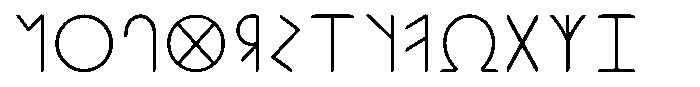 Ongunkan Greek Ionien Ellada Ongunkan Arkaic Greek Ellada Regular Font UPPERCASE