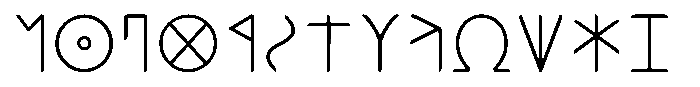 Ongunkan Greek Ionien Ellada Ongunkan Arkaic Greek Ellada Regular Font LOWERCASE