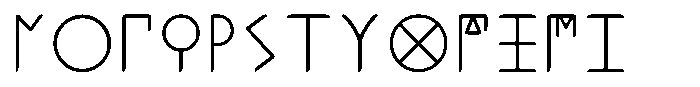 Ongunkan Greek Ionien Ellada Ongunkan Greek Athen Ellada Regular Font UPPERCASE