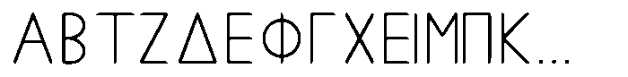 Ongunkan Greek Ionien Ellada Ongunkan Greek Ellada Modern Regular FONT